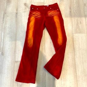 WATCH L.A. Red Orange wide leg pants vintage